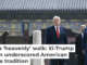 China’s President Xi Jinping and U.S. President Donald Trump visit the Temple of Heaven in Beijing on May 14, 2026. Brendan Smialowski/Getty Images